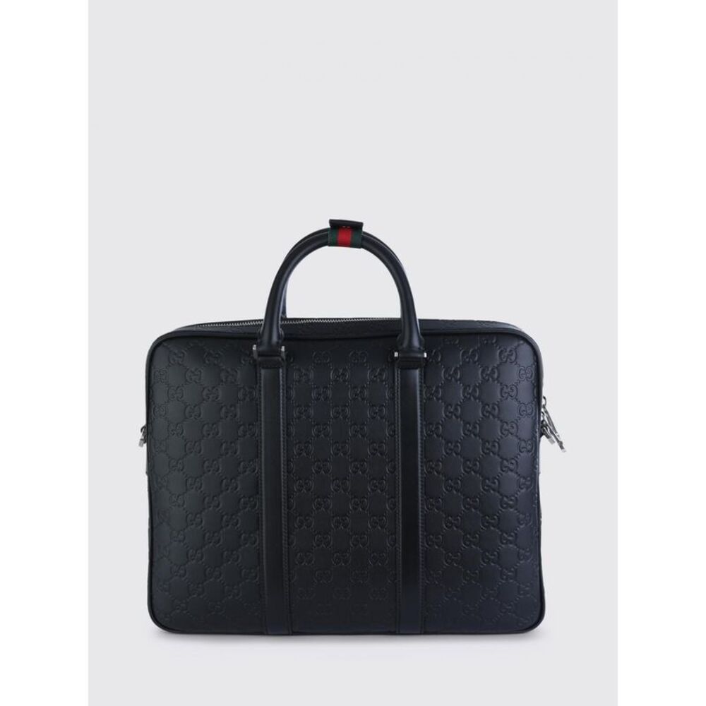 Gucci Men Gg Calfskin Business Bag Gucci